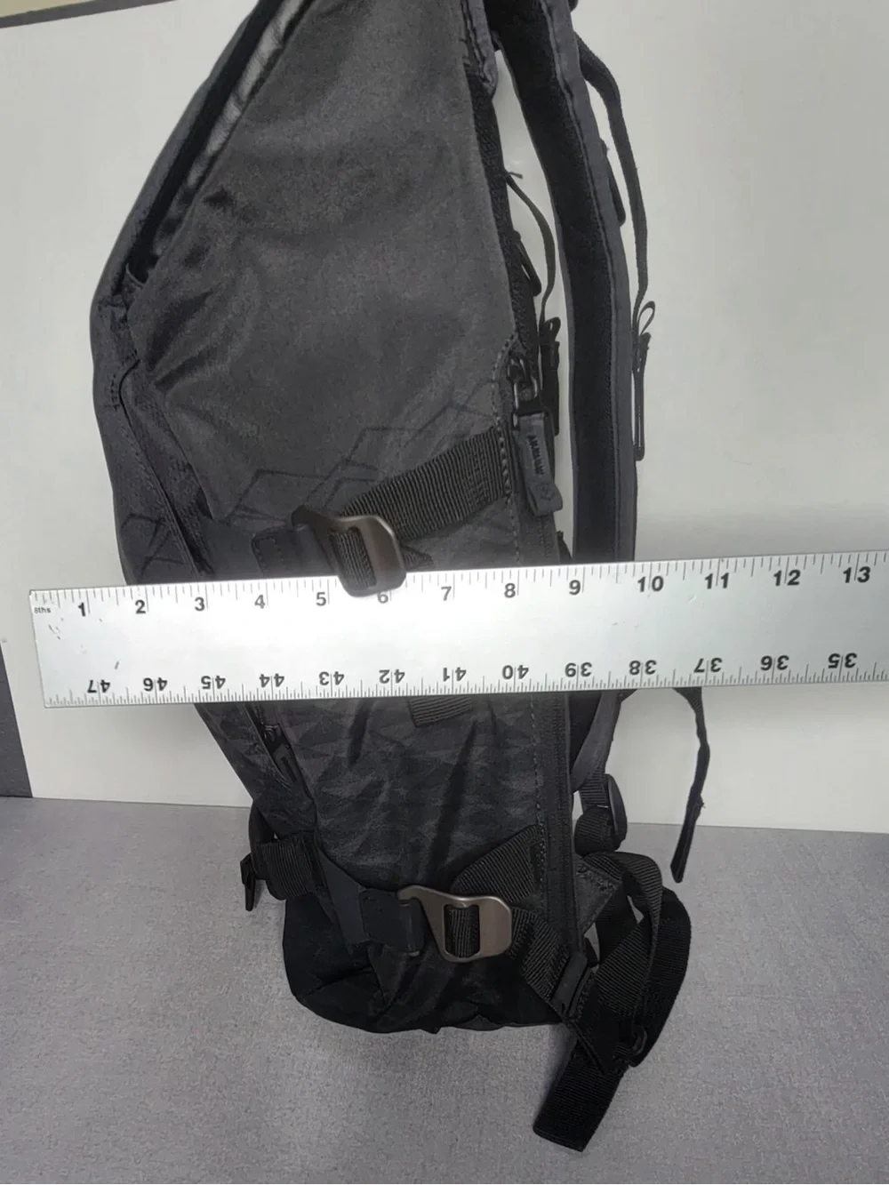 Victorinox Black Quilted Front Backpack with Compression Straps